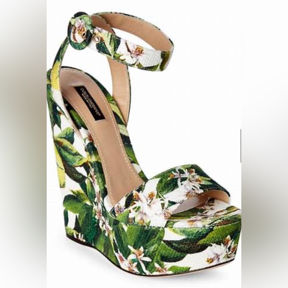 DOLCE & GABBANA
White floral Sandals - Size: 10 | 40